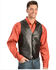 Scully Men's Basic Lambskin Vest, Black, hi-res