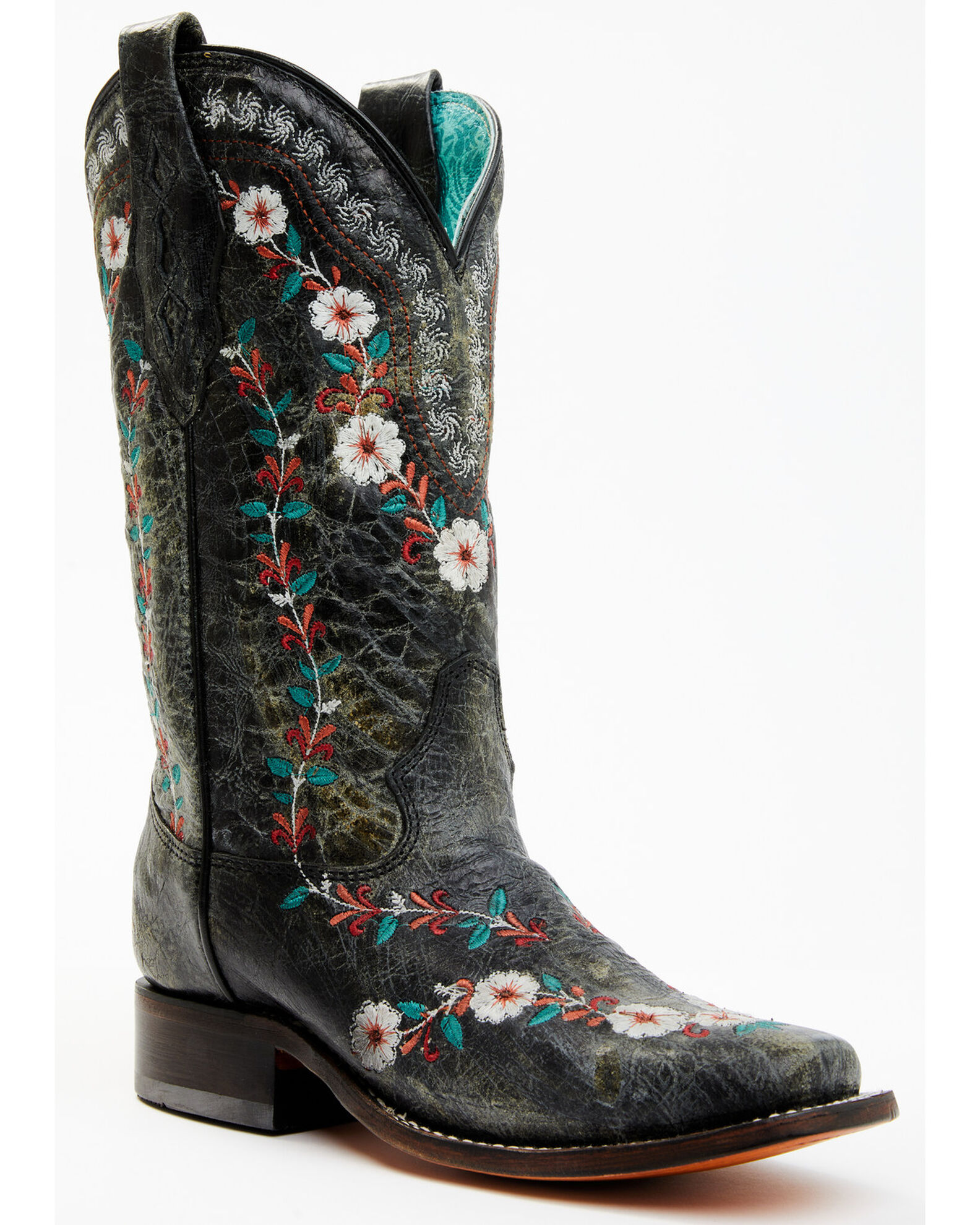 Women's floral western online boots