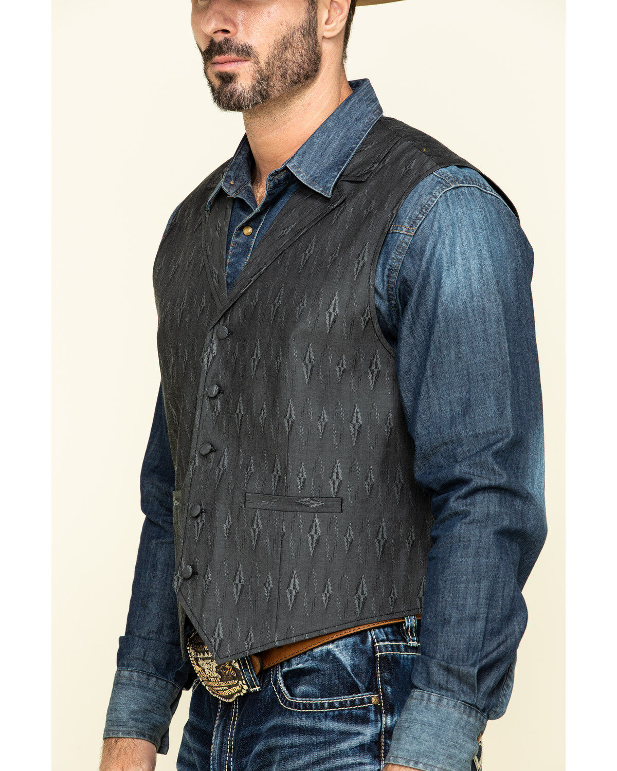 Image #5 - Cody James Men's Black Cave Painting Vest , , hi-res