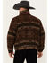 Image #4 - Wrangler Men's Southwestern Print Sherpa Lined Jacket, Brown, hi-res