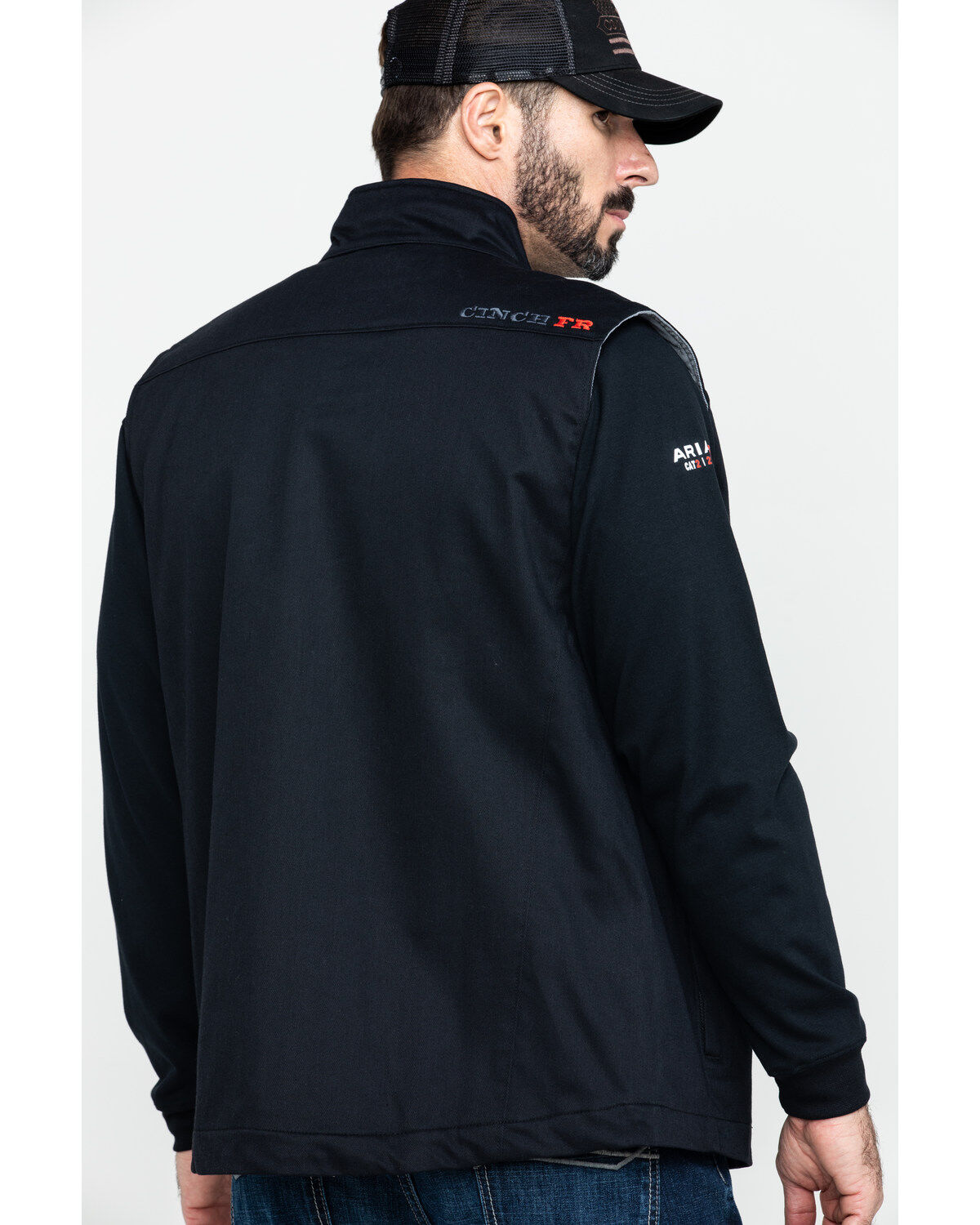 Image #2 - Cinch Men's FR Solid Twill Work Vest , , hi-res