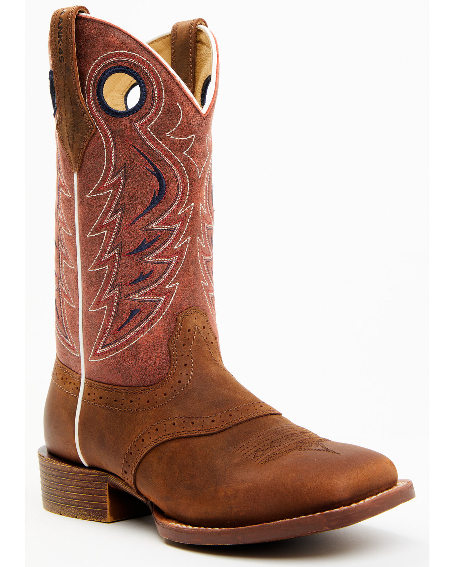 Small square toe best sale cowboy boots