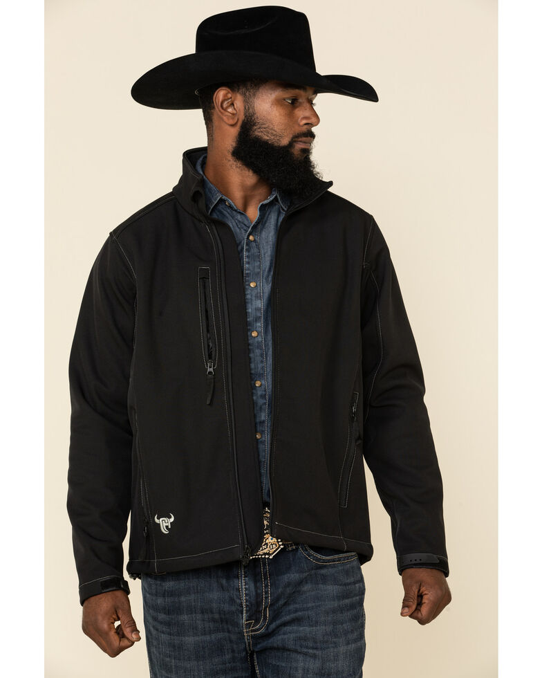 Cowboy Hardware Black Men's Logo Poly Shell Jacket | Boot Barn