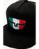 Image #2 - Kimes Ranch Men's Mexico Flag Ball Cap, Black, hi-res