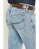 Image #4 - Ariat Men's M5 Randy Light Wash Straight Denim Jeans, Light Wash, hi-res