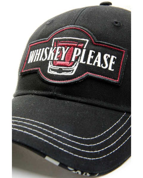 Image #2 - Moonshine Spirit Men's Whiskey Please Patch Mesh-Back Ball Cap  , Black, hi-res