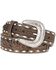 Image #1 - Ariat Men's Tooled Floral Laced Western Belt, Brown, hi-res