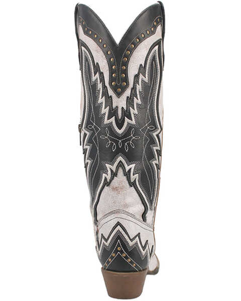 Image #5 - Laredo Women's Shawnee Western Boots - Snip Toe, Black/white, hi-res