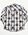 Image #3 - Cody James Toddler Boys' Zion Sunset Plaid Print Long Sleeve Snap Western Shirt , Red, hi-res