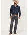 Image #1 - Cinch Men's White Label Medium Wash Relaxed Bootcut Denim Jeans, Grey, hi-res