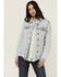 Image #1 - Cello Women's Light Washed Oversized Denim Jacket, Light Wash, hi-res