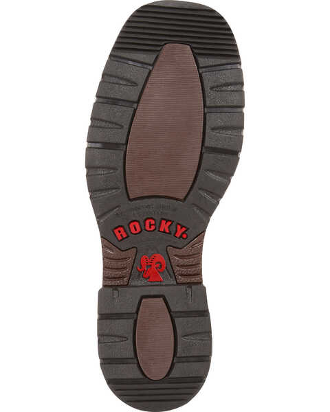 Image #5 - Rocky Men's Original Ride Waterproof Western Boots - Steel Toe, Tan, hi-res