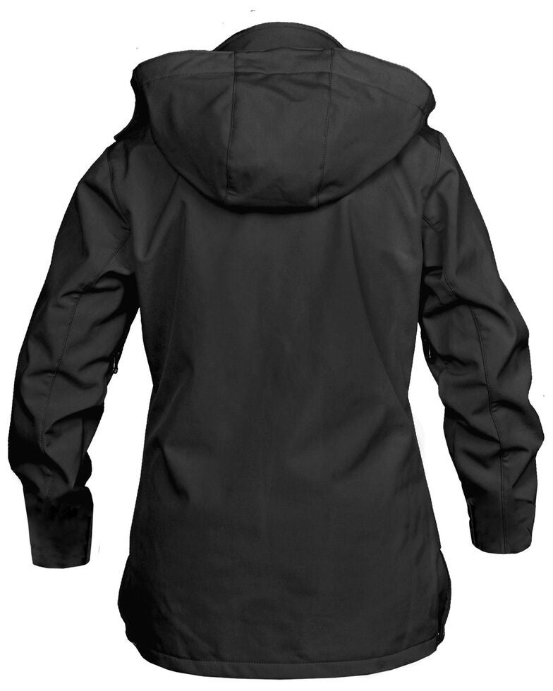 keld womens softshell hooded jacket