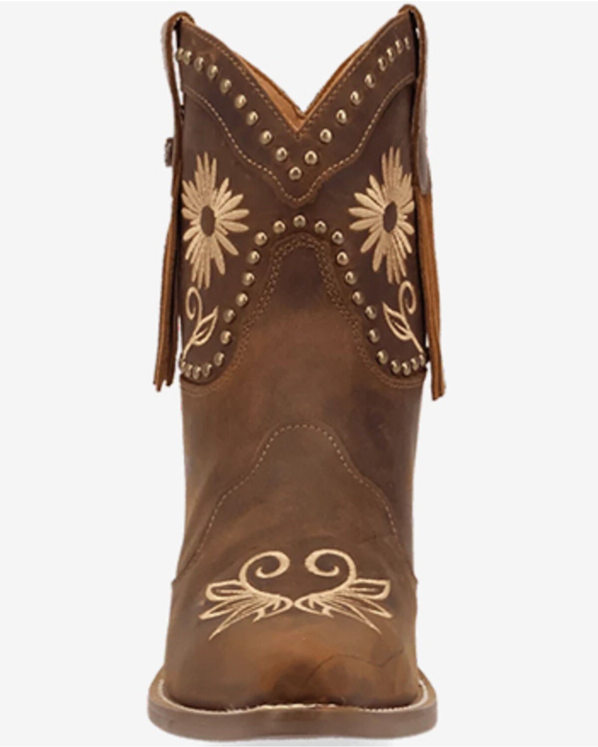 Image #4 - Dingo Women's Country Cutie Western Booties - Snip Toe, Brown, hi-res