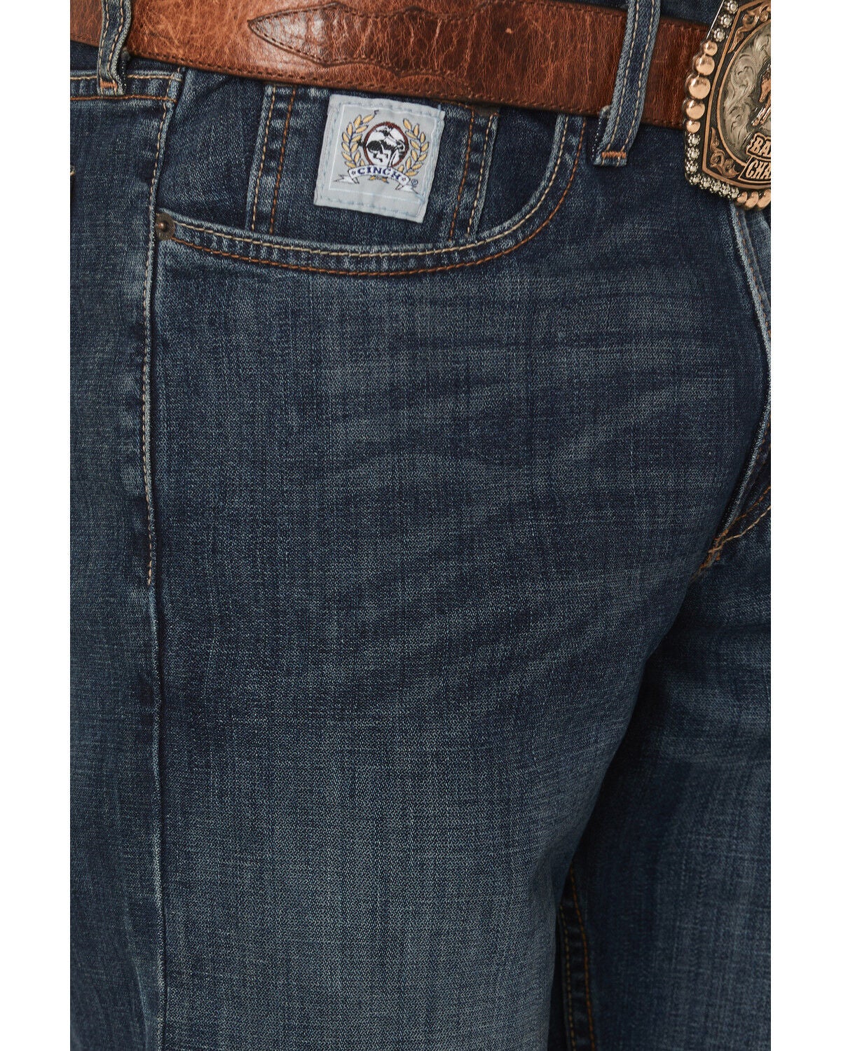 Image #2 - Cinch Men's Silver Label Jeans, Dark Stone, hi-res