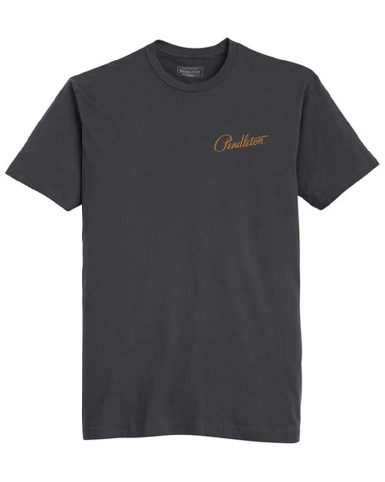 Pendleton Men's Base Camp Logo Graphic Short Sleeve T-Shirt - Black , Black, hi-res