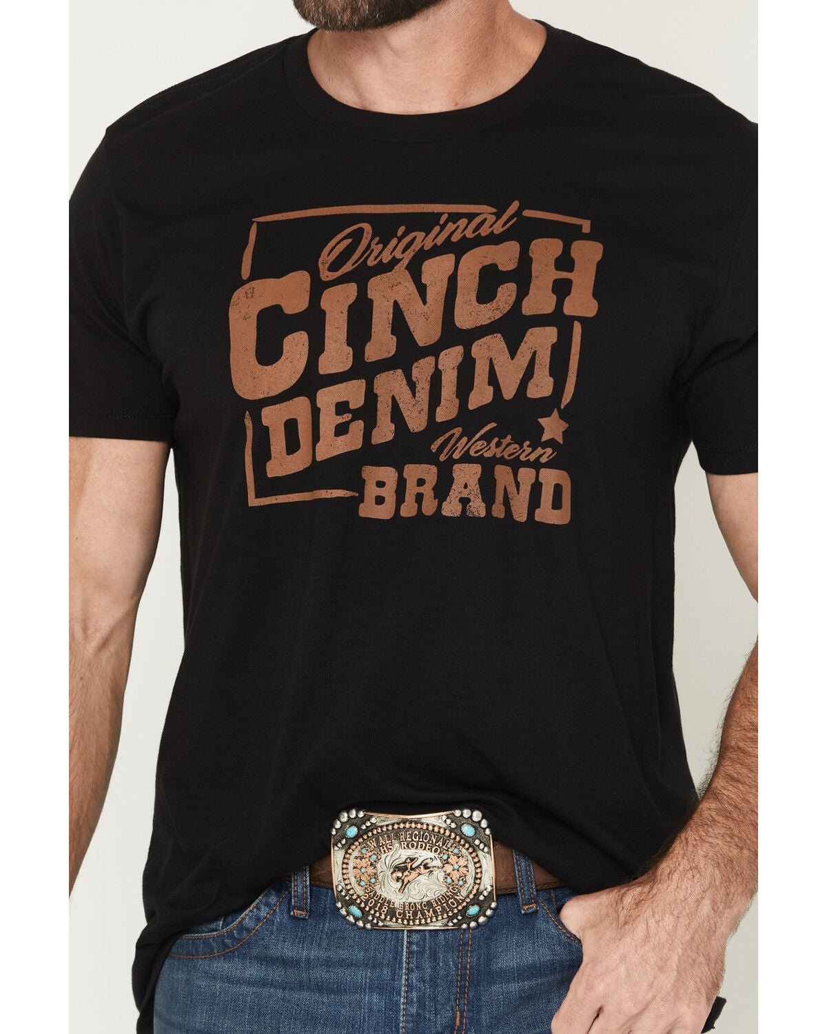 Image #3 - Cinch Men's Boot Barn Exclusive Logo Short Sleeve Graphic T-Shirt, Black, hi-res