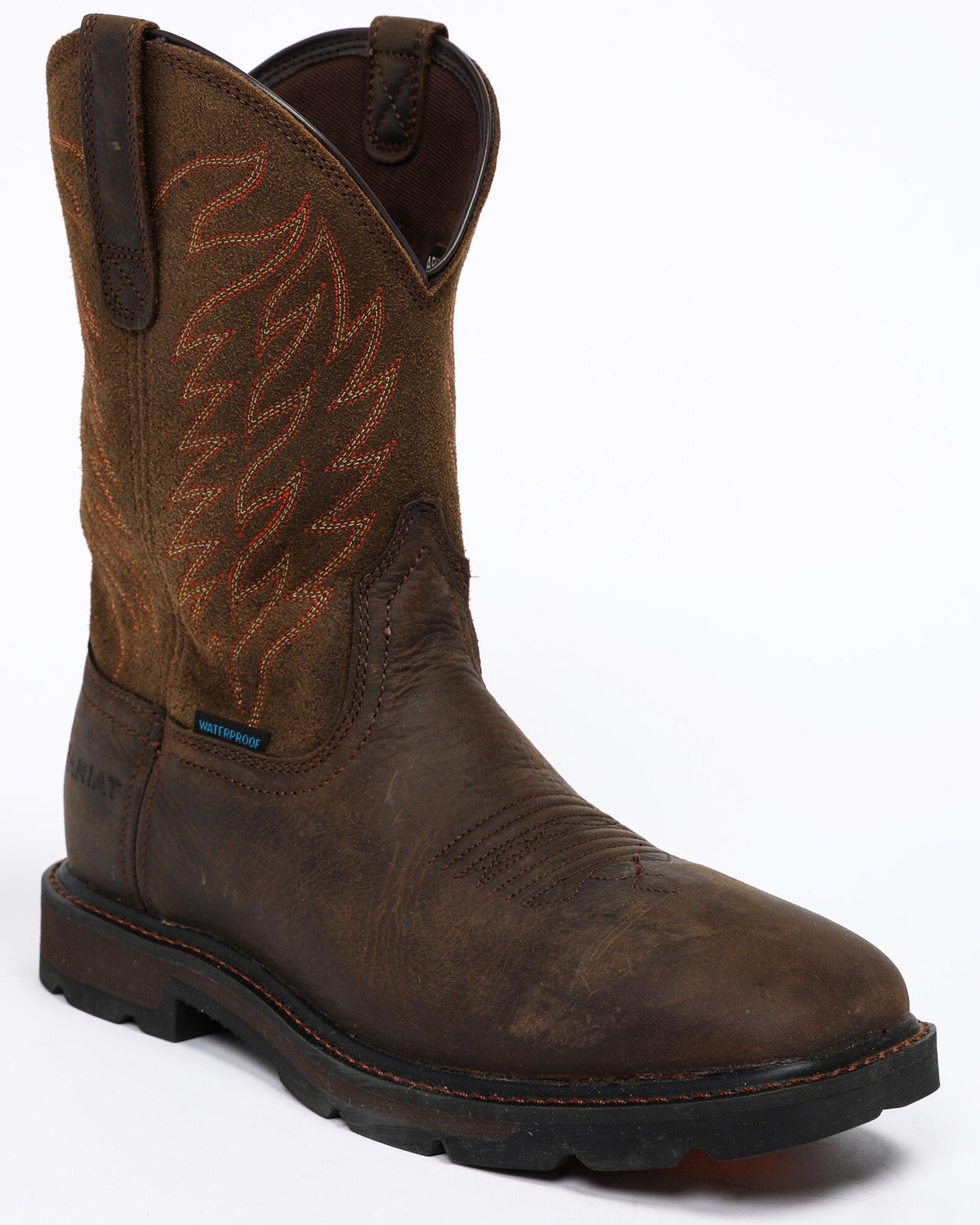 Ariat Men s Groundbreaker H2O Work Boots Dark Brown