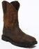 Ariat Men's Groundbreaker H20 Boots - Square Toe , Dark Brown, hi-res