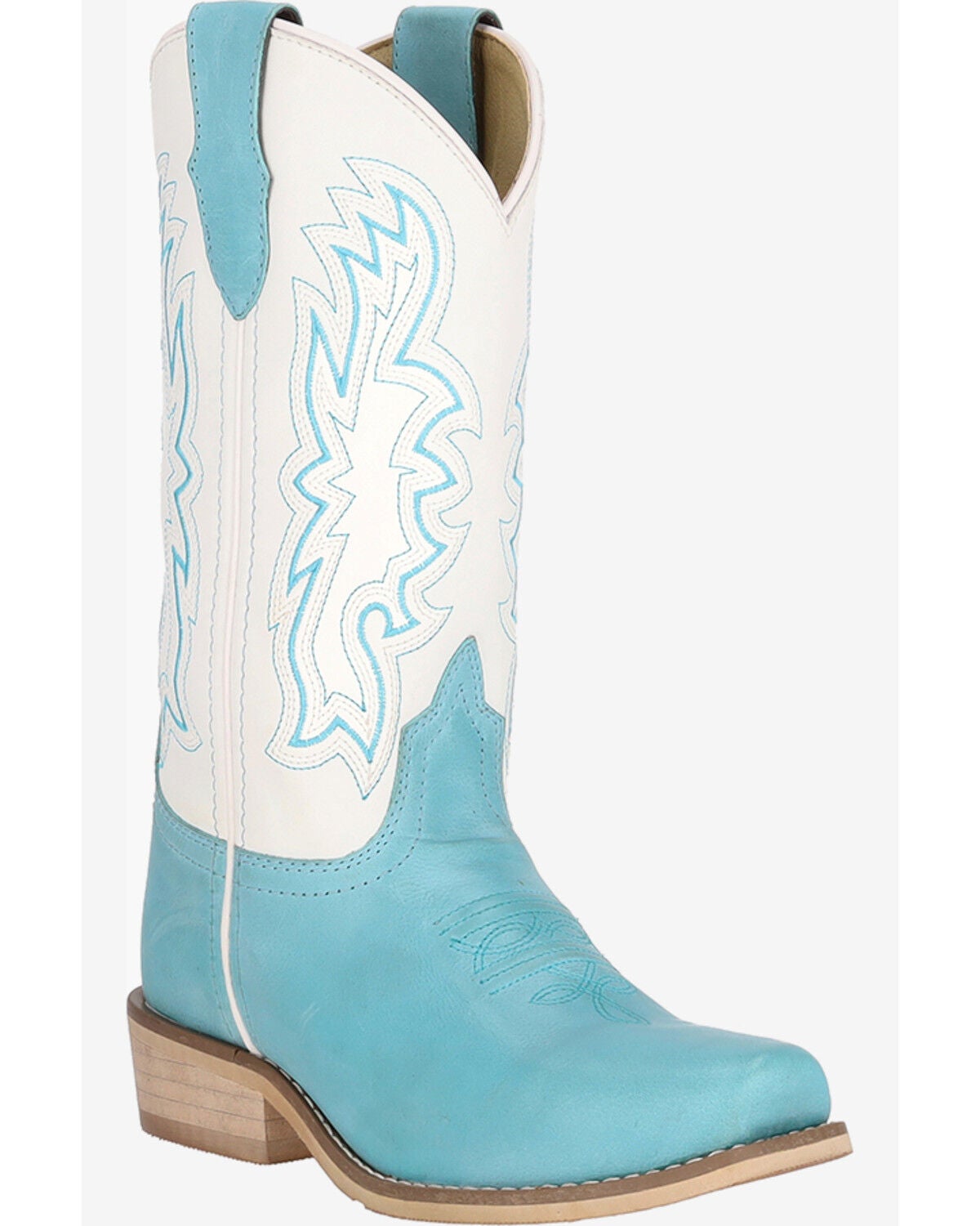 Smoky Mountain Little Girls' Wichita Western Boots - Square Toe, White, hi-res