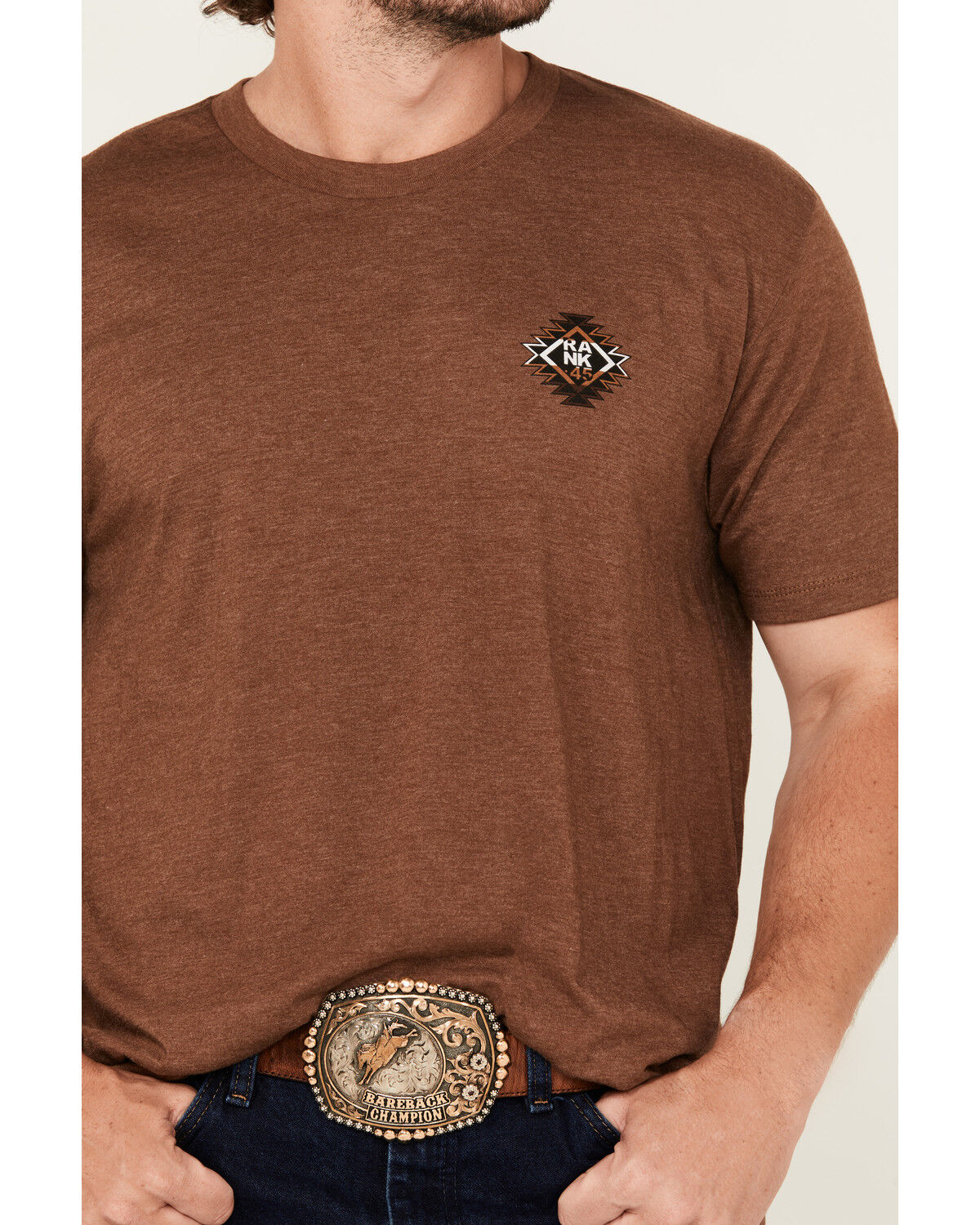 Image #3 - RANK 45® Men's Dust & Glory Short Sleeve Graphic T-Shirt, Lt Brown, hi-res