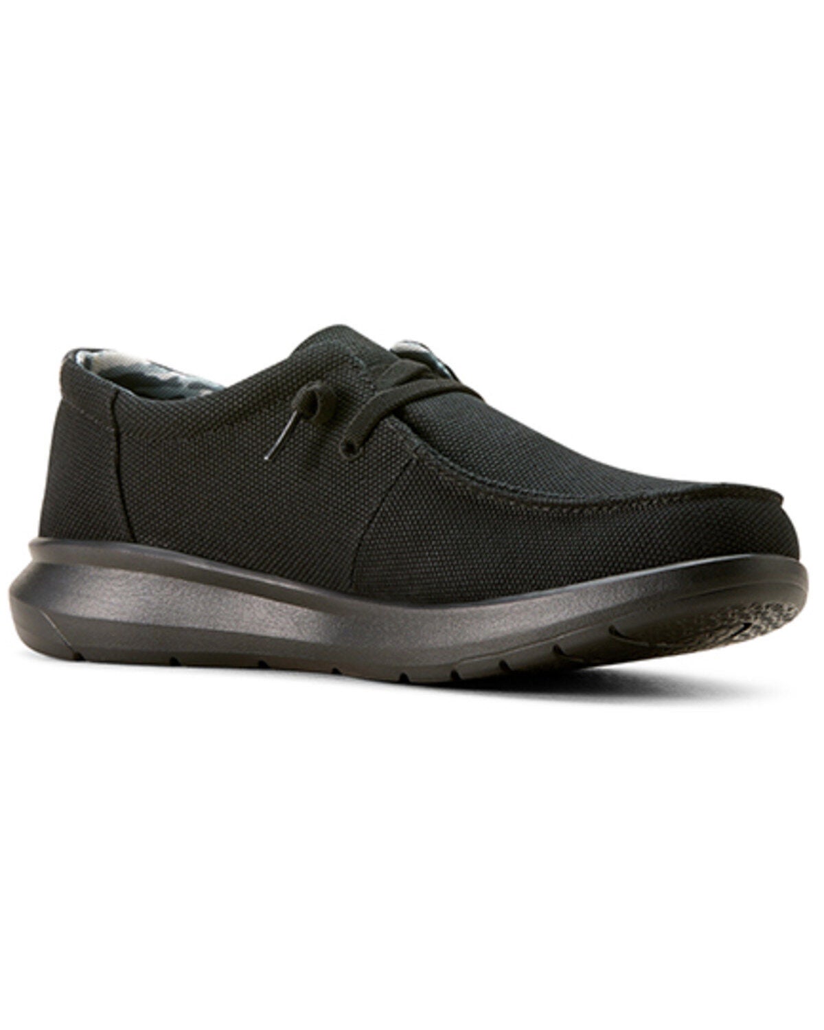 Ariat Men's Hilo Solid Casual Shoes - Moc Toe, Black, hi-res