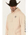 Ariat Men's Logo Hooded Sweatshirt, Tan, hi-res