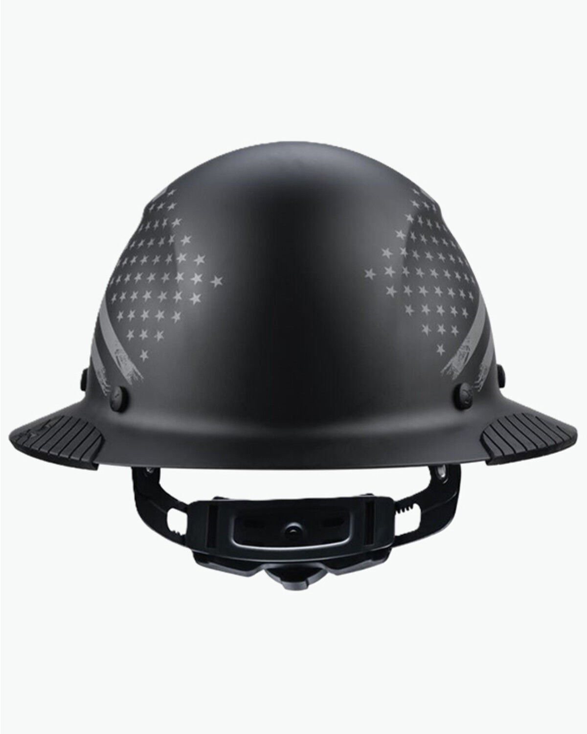 Image #2 - Lift Safety DAX Matte Patriot Full Brim Hard Hat, Black, hi-res