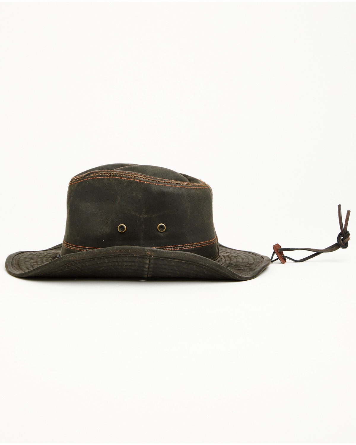 Image #3 - Cody James Men's Weathered Cotton Work Sun Hat, Brown, hi-res