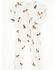 Image #1 - Angel Dear Infant Boys' Mini Horse Print Long Sleeve Snap Footie Onesie, White, hi-res