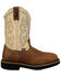 Image #2 - Justin Men's Homeland Work Boots - Steel Toe, Brown, hi-res