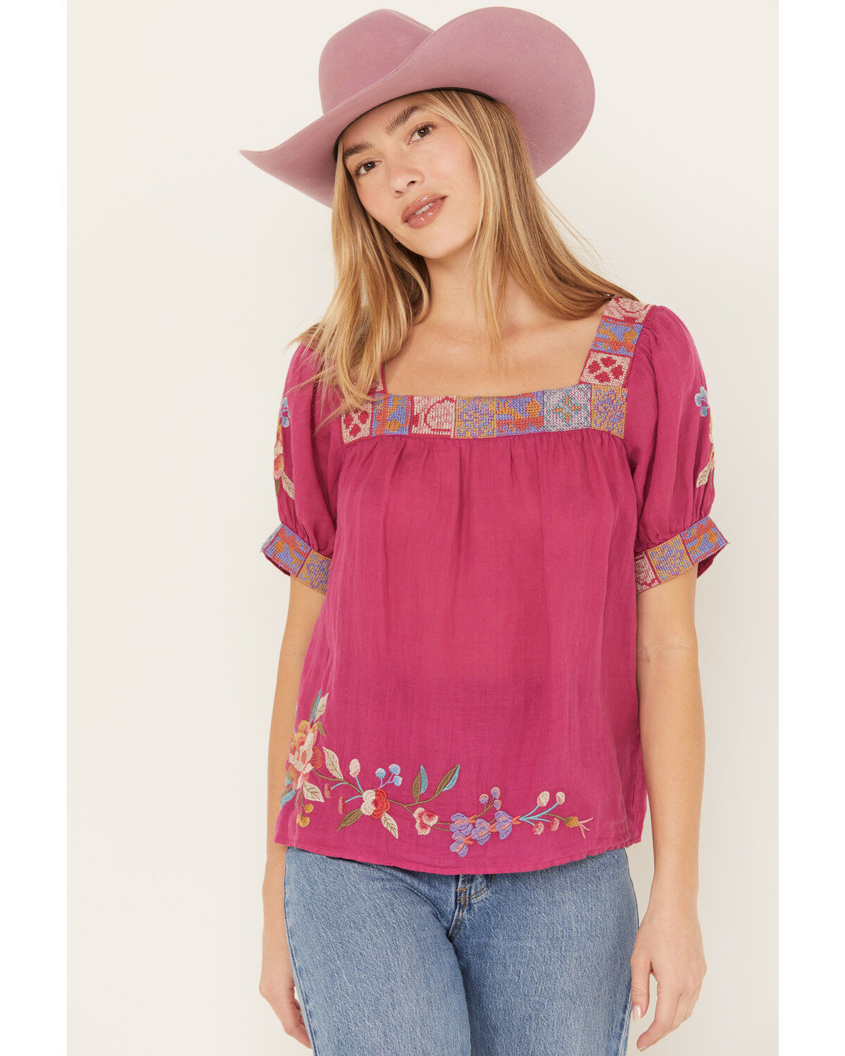 Image #1 - Johnny Was Women's Petunia Park Blouse, , hi-res