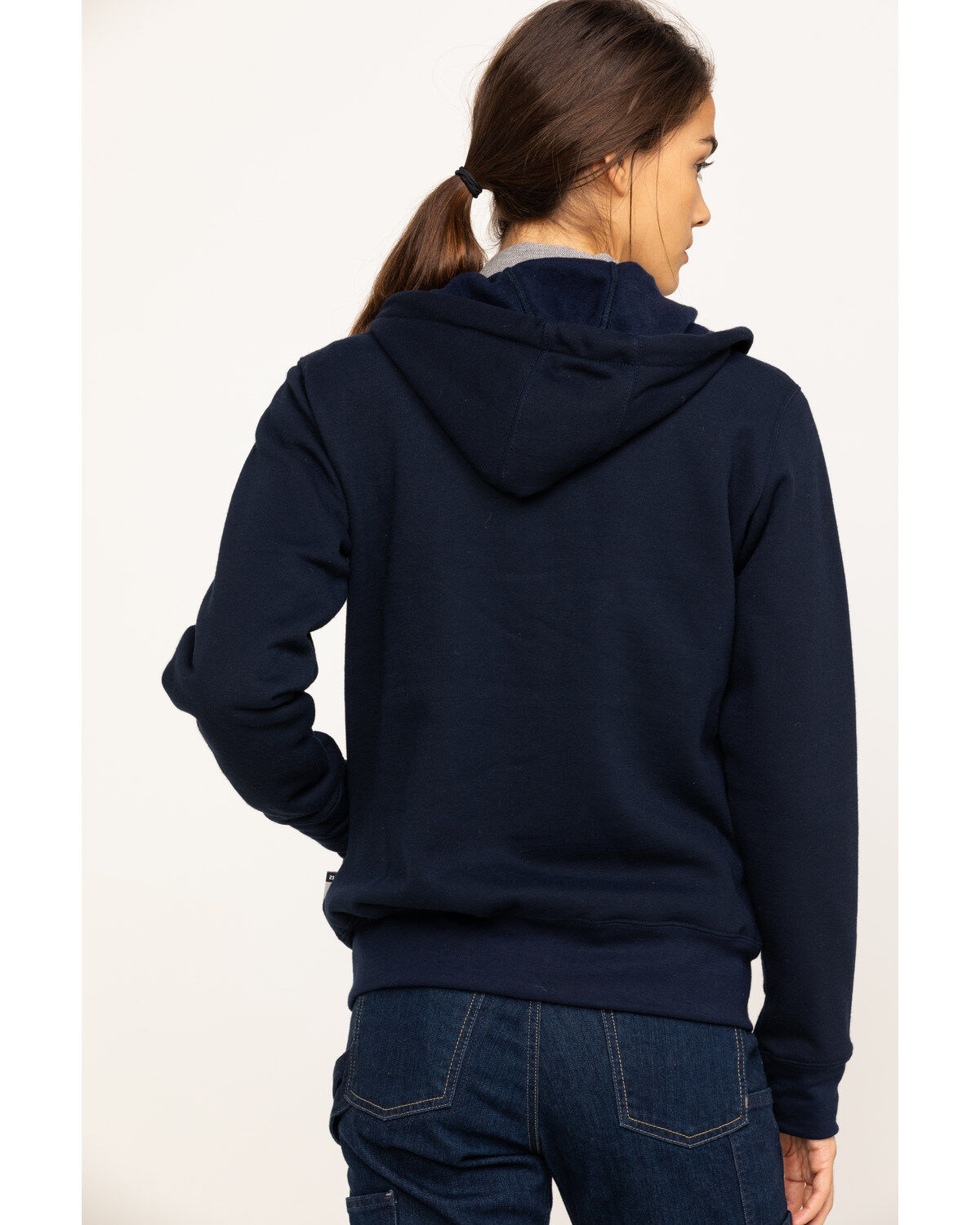 Image #2 - Carhartt Women's FR Rain Defender Hooded Heavyweight Zip Sweatshirt, , hi-res