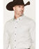 Image #2 - Cody James Men's NFR Geo Print Long Sleeve Button-Down Stretch Western Shirt - Big, White, hi-res