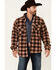 Image #1 - Outback Trading Co Men's Plaid Long Sleeve Button-Down Western Flannel Shirt, Lt Brown, hi-res