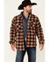 Image #1 - Outback Trading Co Men's Plaid Long Sleeve Button-Down Western Flannel Shirt , Lt Brown, hi-res