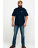 Image #6 - Carhartt Men's Rugged Flex Rigby Short Sleeve Work Shirt, Navy, hi-res