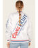 Image #4 - The Laundry Room Women's Faux Satin Coors Light Bomber Jacket, White, hi-res