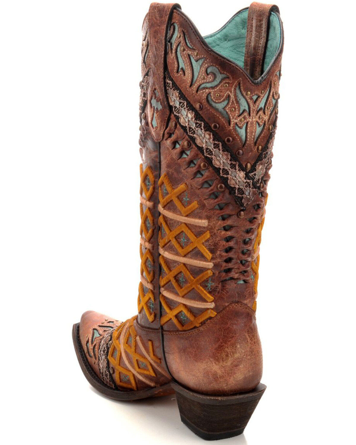 corral cognac embroidery shoe boot q0099