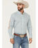 Image #2 - Ariat Men's Team Franklin Geo Print Long Sleeve Button-Down Western Shirt - Tall, Blue, hi-res