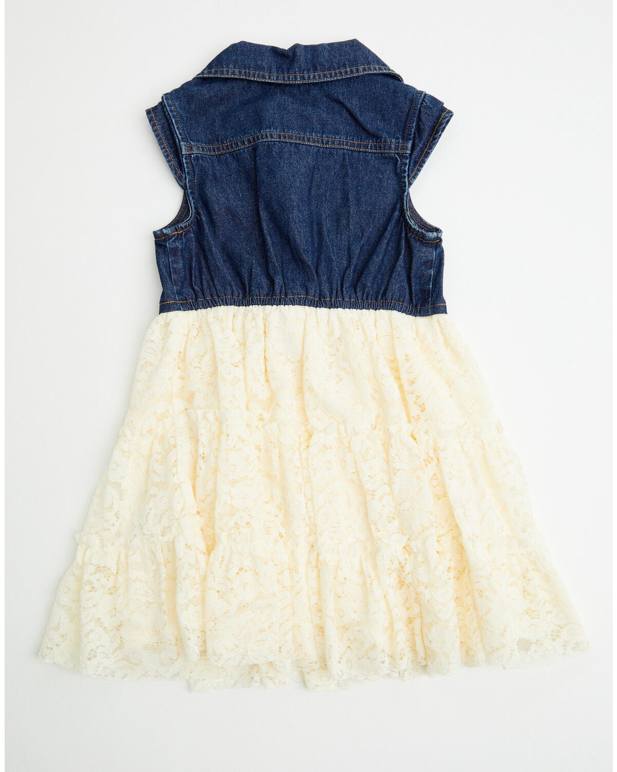 Image #3 - Shyanne Toddler Girls' Lace Short Sleeve Dress, Cream, hi-res