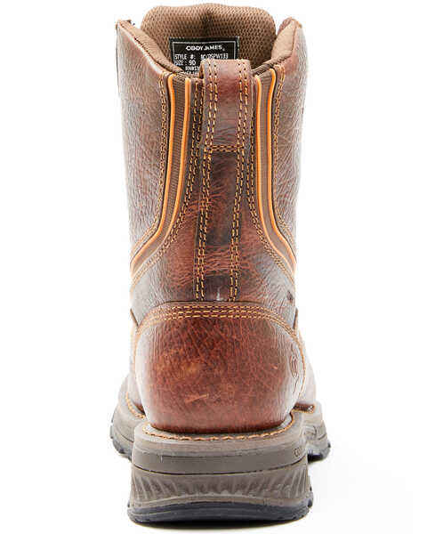 Cody James Men's 8" ASE7 Disruptor Work Boots - Nano Composite Toe, Brown, hi-res