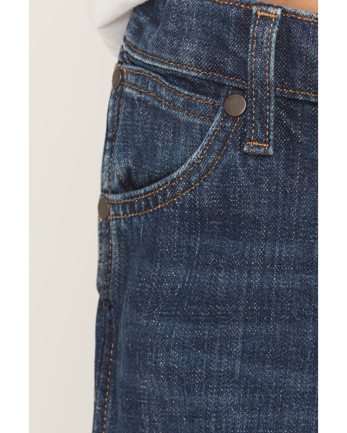 Image #2 - Wrangler Retro Little Boys' Jackson Hole Dark Wash Relaxed Bootcut Stretch Denim Jeans, Blue, hi-res