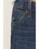Image #2 - Wrangler Retro Little Boys' Jackson Hole Dark Wash Relaxed Bootcut Stretch Denim Jeans, Blue, hi-res