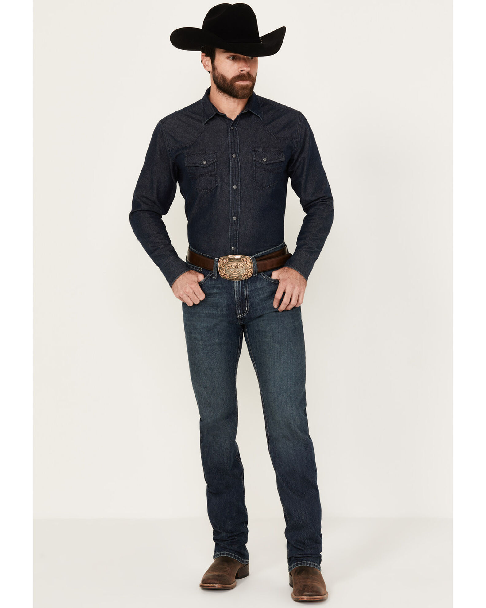 Cinch silver label hot sale dark wash jeans
