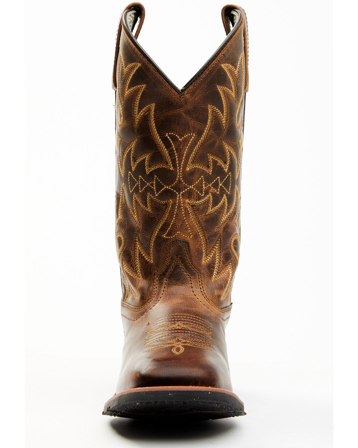 Image #4 - Laredo Women's Anita Western Performance Boots - Broad Square Toe, Tan, hi-res