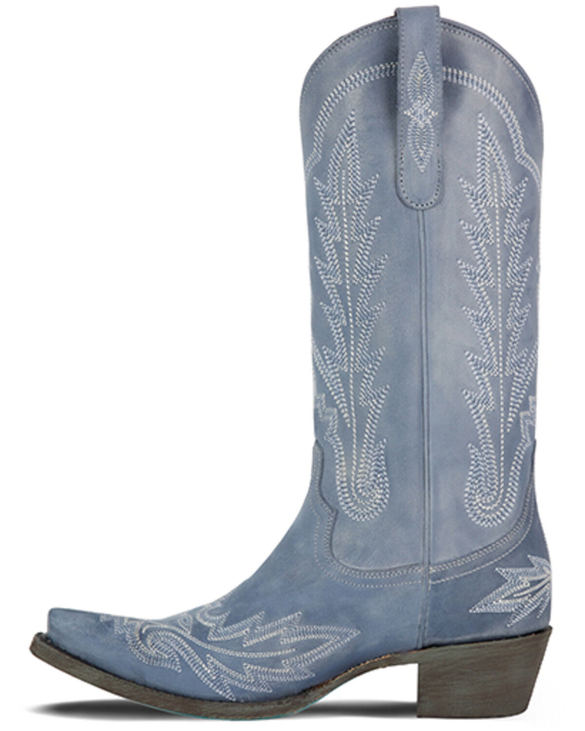 Image #3 - Lane Women's Lexington Western Boots - Snip Toe, Blue, hi-res