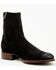 Moonshine Spirit Men's Pancho Roughout Ankle Boots - Round Toe, Black, hi-res