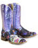 Image #1 - Tin Haul Women's Lady Luck Western Boots - Broad Square Toe, Black, hi-res
