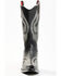 Image #4 - Planet Cowboy Women's Psychedelic Lines On The Highway Leather Western Boot - Snip Toe, Black, hi-res